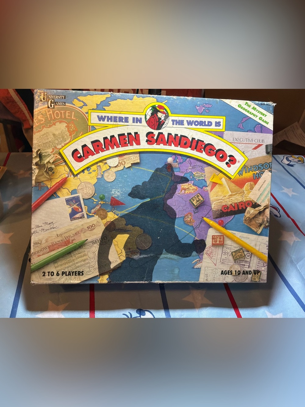 Where in the world is carmen sandiego the mystery geography board game 1992